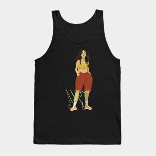 Orange Summer Thanatos Tank Top